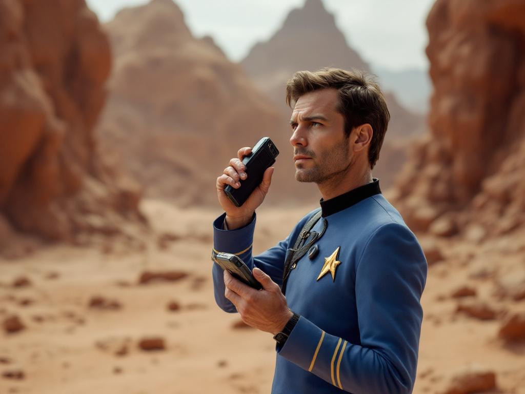 Space Traveler on and Alien Planet