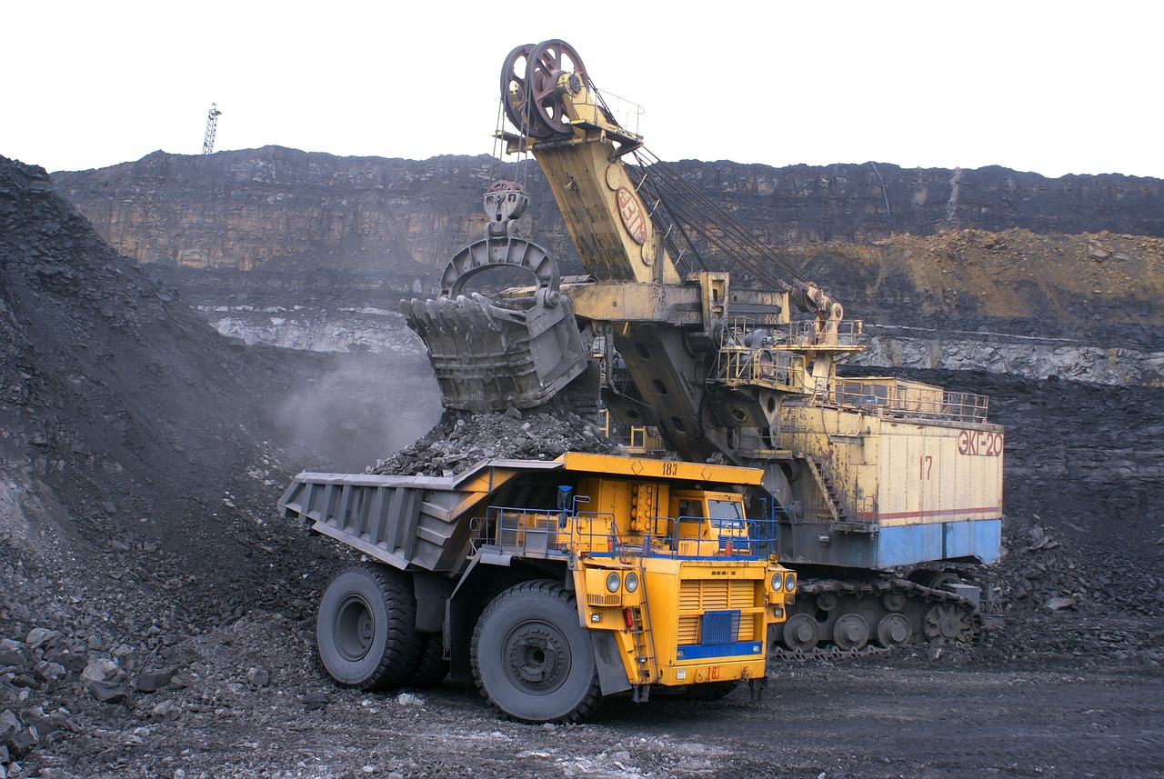 Truck Being Loaded with Coal
