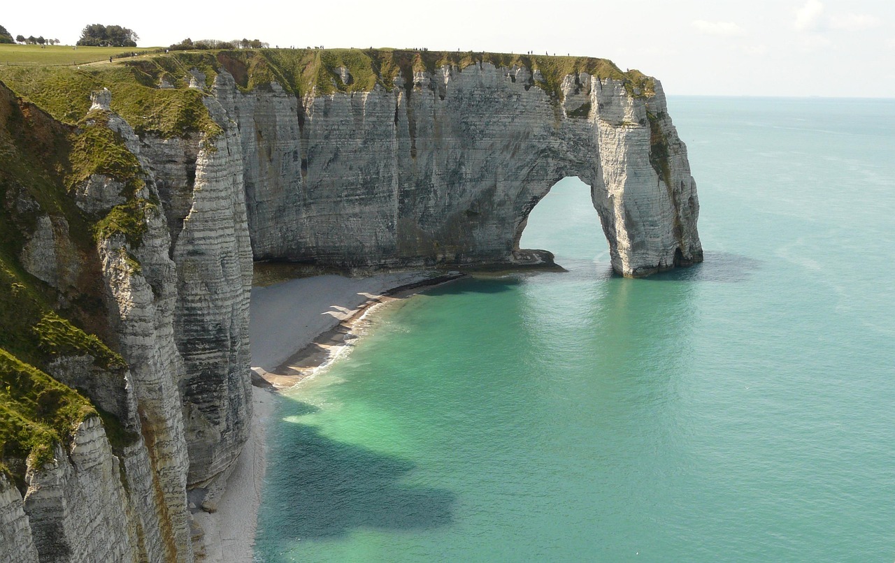 Limestone Cliffs at Etretat Normany France